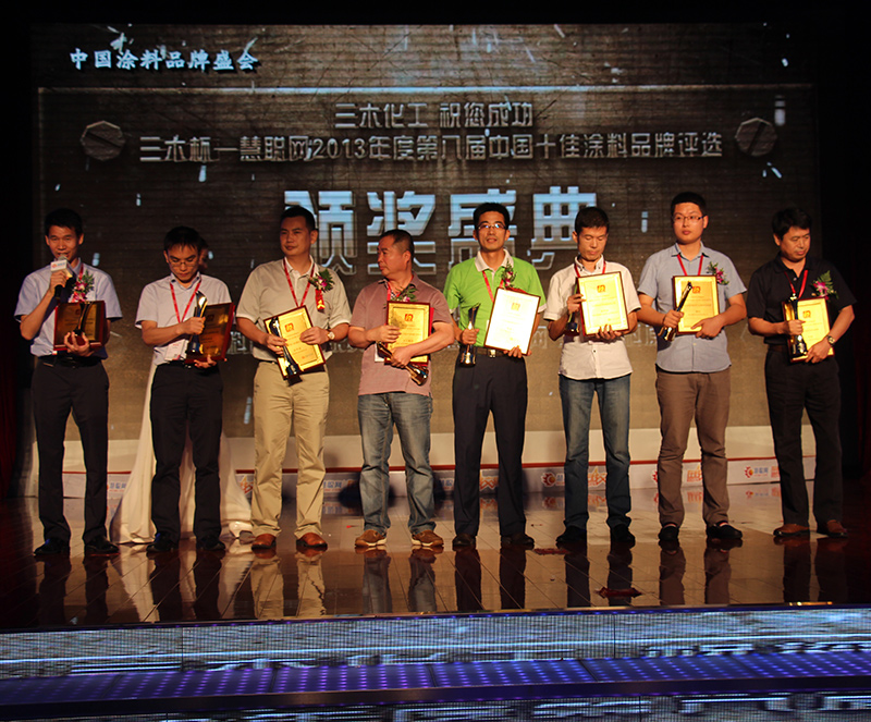 2013年中国十佳涂料品牌